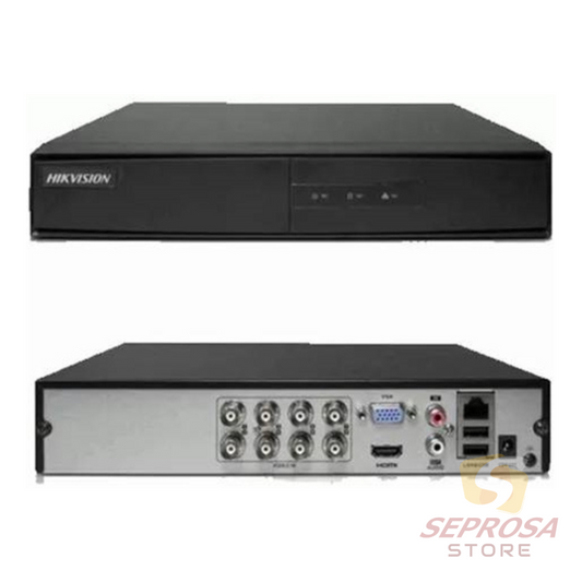 DVR Hikvision 8 Canales, Modelo: DS-7208HGHI-M1STD, H.265, 1 SATA