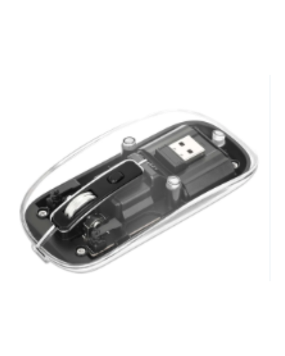 MOUSE INALÁMBRICO M16 – NEGRO TRANSPARENTE