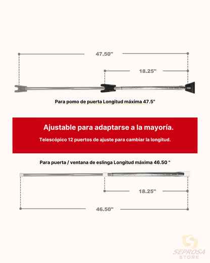 Barra de Protección total para puertas Ajustable