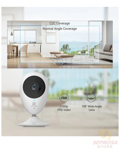 Cámara de Seguridad Interior EZVIZ 1080P WiFi! C2C 🎥🔒 para tu hogar o negocio.