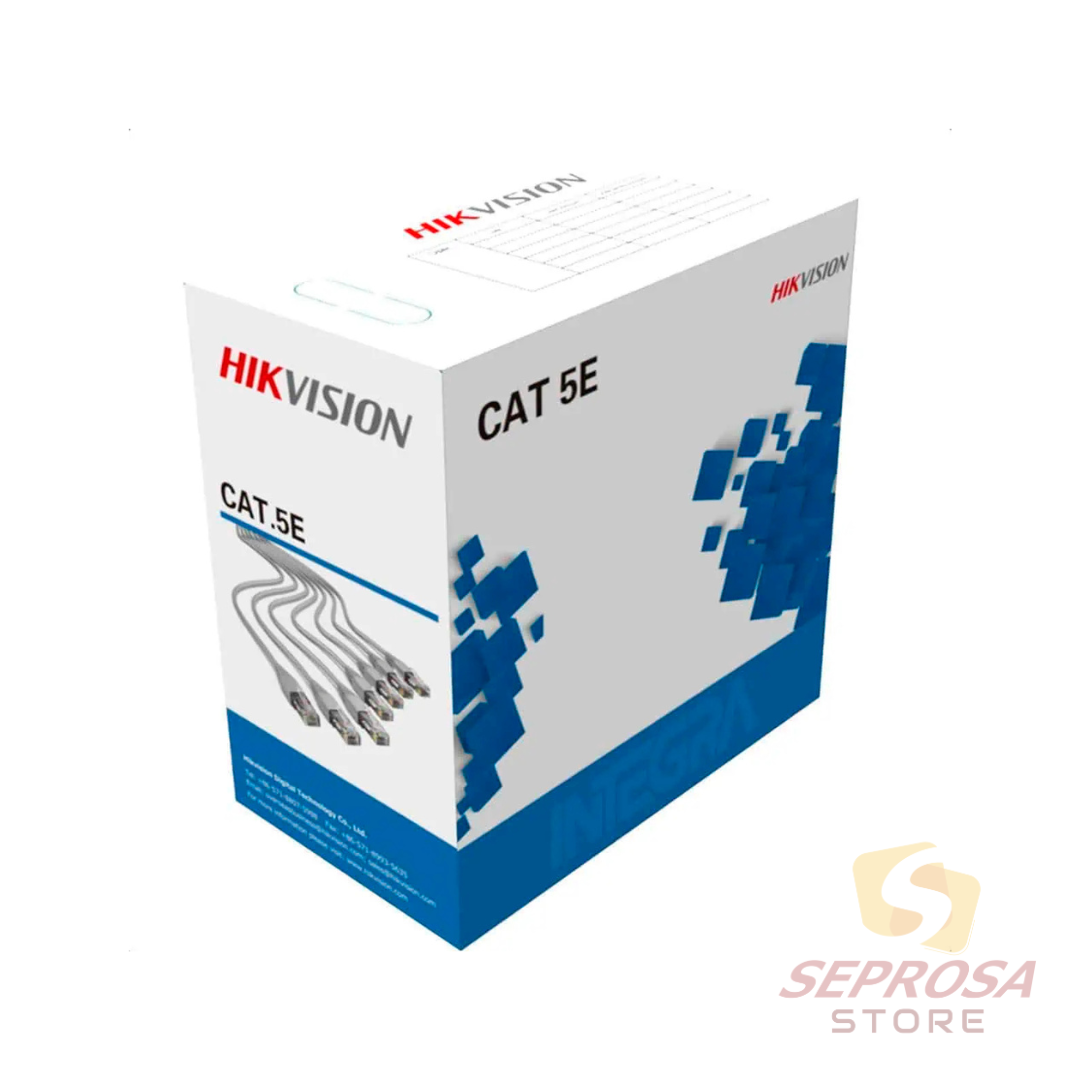 Cable hikvision 305m UTP CAT5E 70% COBRE