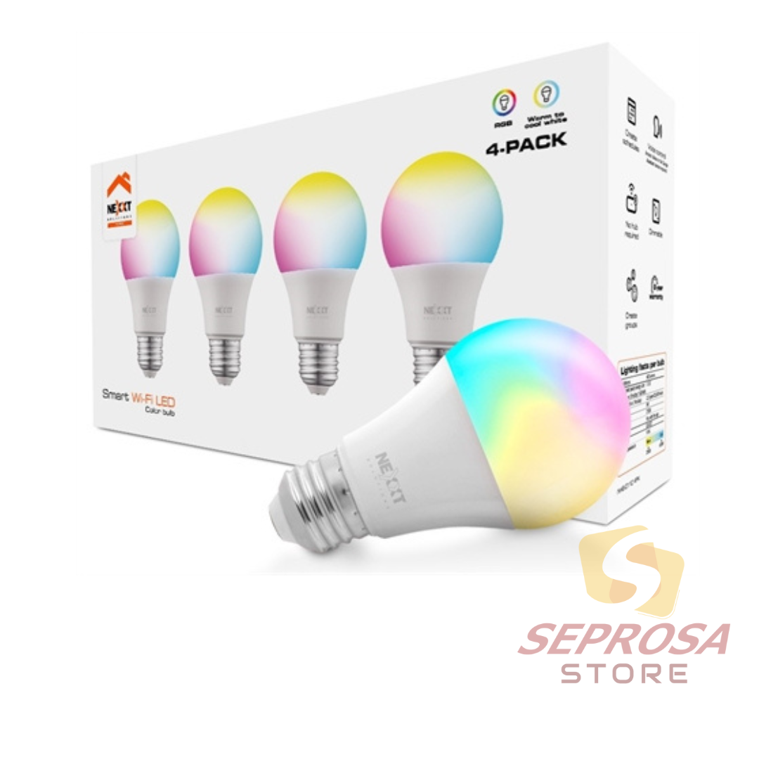 Nexxt Solutions Connectivity - Light Bulb - A19 RGB 110V 4PK